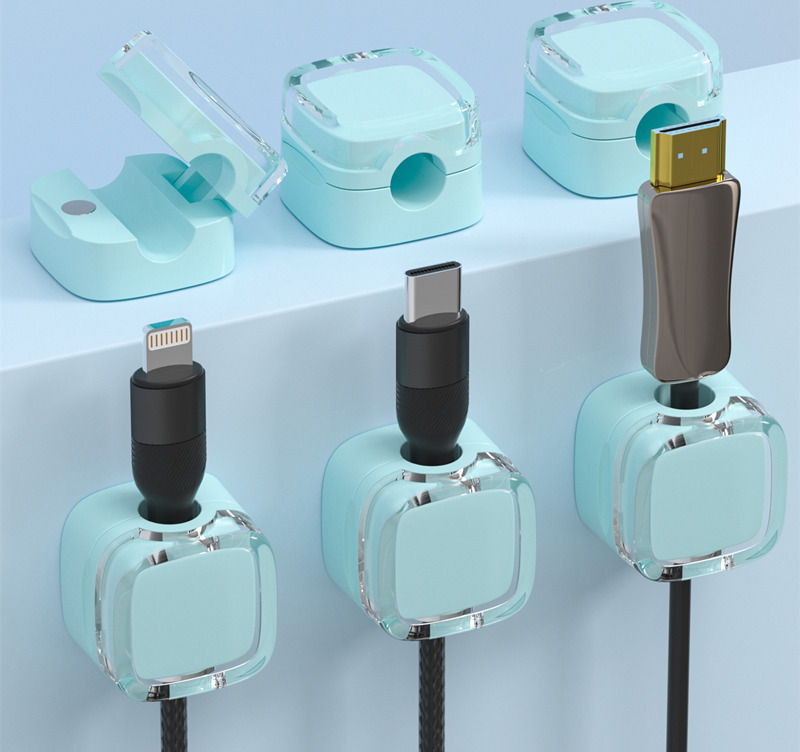 6 Stück Magnetische Kabelhalter - Selbstklebend Für Schreibtisch Organisation