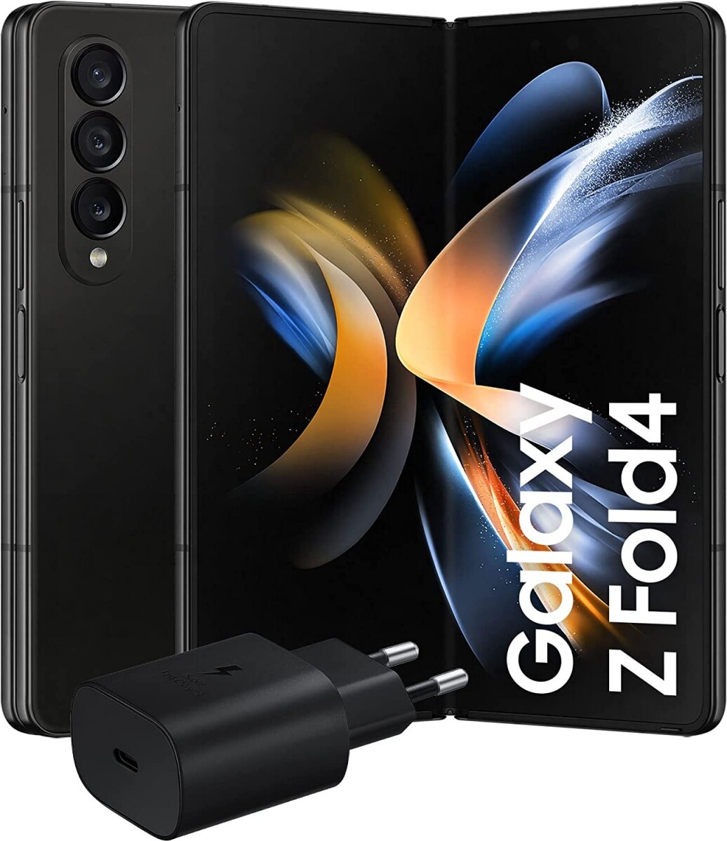 Vrátane nabíjačky smartfónu Samsung Galaxy Z Fold4 5G, skladací smartfón 256 GB, 2X 6,2”/7,6” 1,2 AMOLED displej, čierna 2022  Samsung