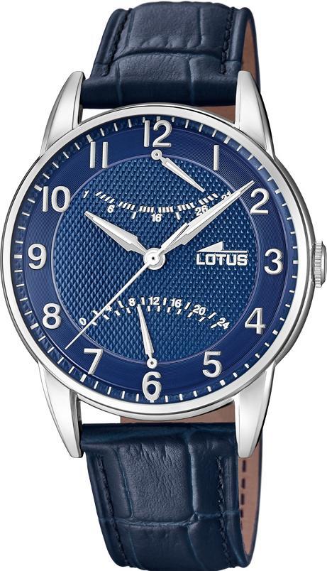 Festina Lotus Herren Armbanduhr Lederarmband blau 18429/7