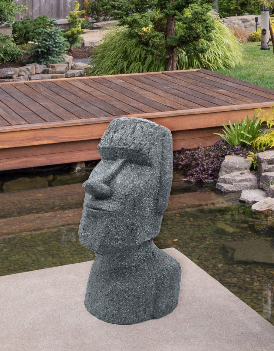 Steinfigur Osterinsel Moai 40cm Gartenfigur Kaufland.de