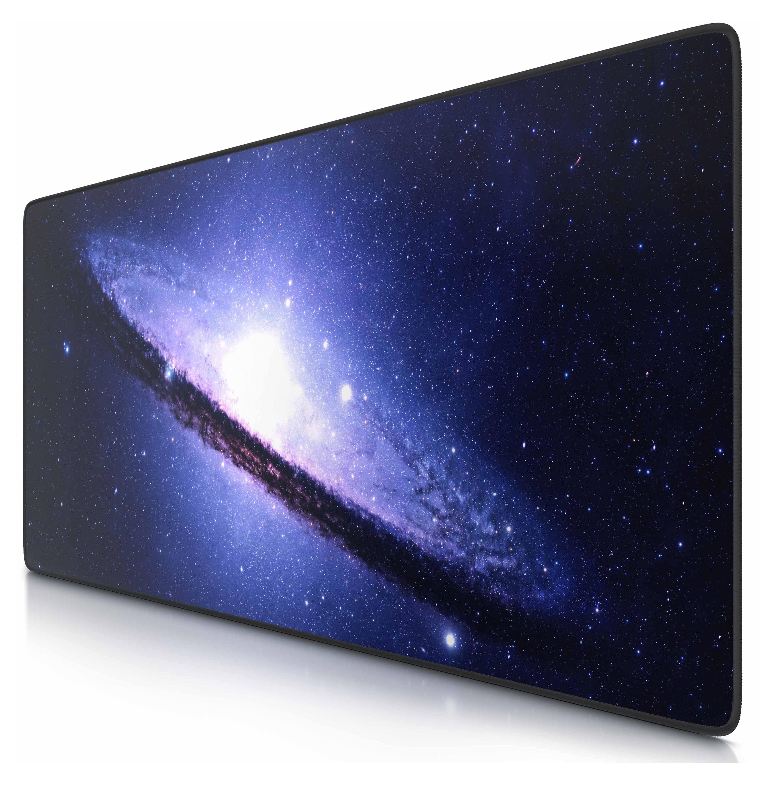 Tappetino Mouse In Feltro Grande 68x33cm | Antiscivolo, Antistatico, Per Scrivania E Laptop (Grigio Scuro)