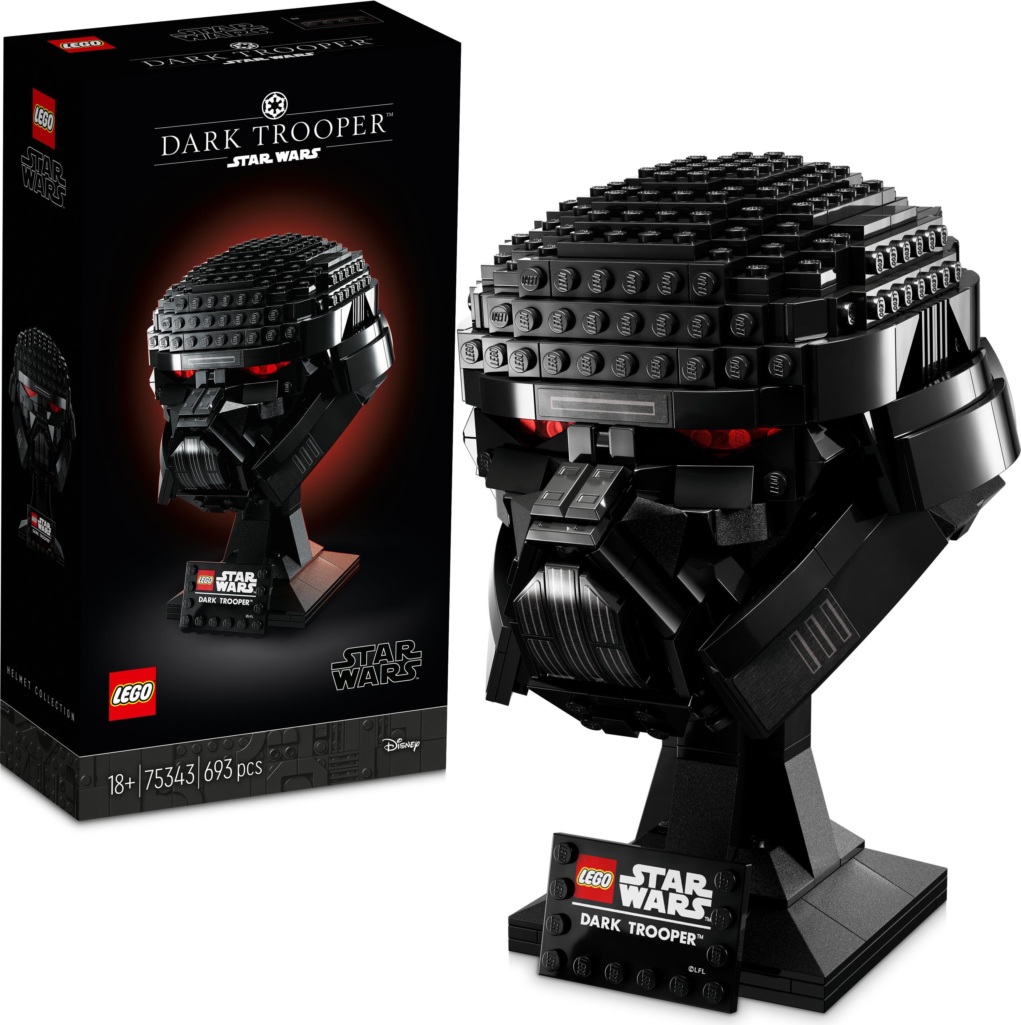 LEGO 75343 Star Wars Dark Trooper Helm Set für Erwachsene, tolles Modell für die Sammlung , als Deko oder Geschenk, Sammlerstück