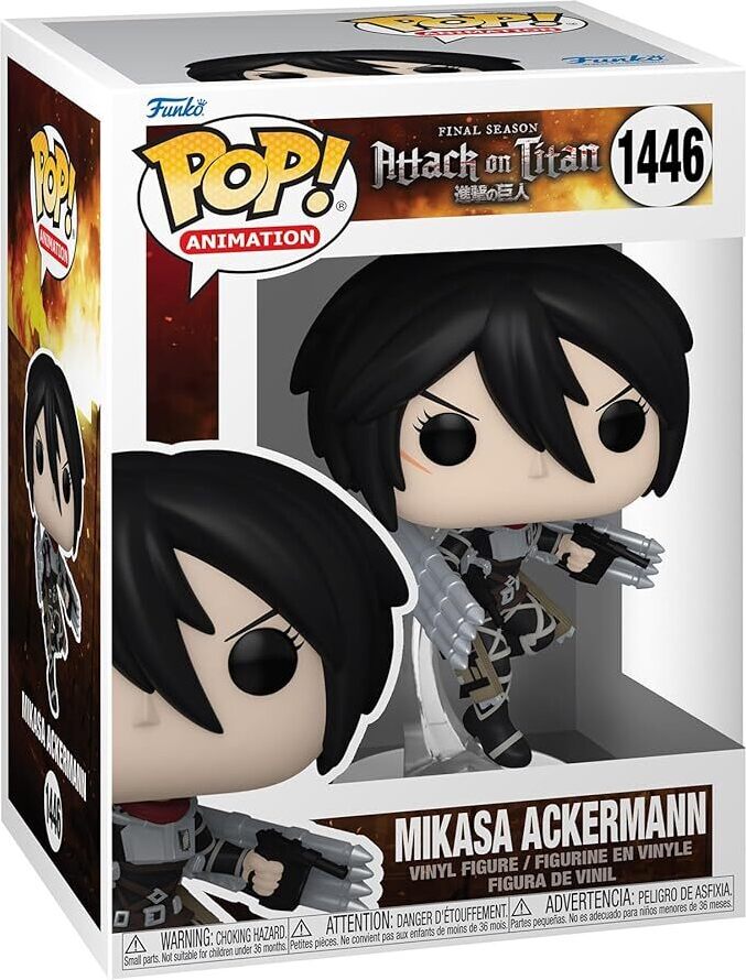 Figur Funko POP Attack on Titan 1446 Mikasa Ackermann metallic Special Edition