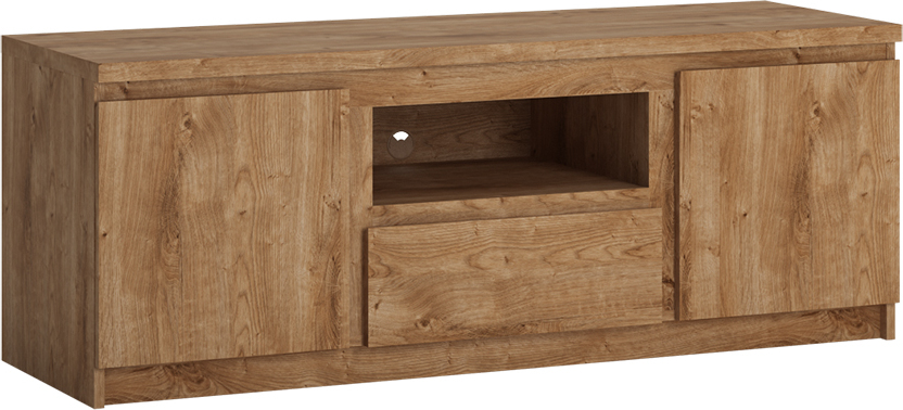 Wohnzimmer TV Lowboard in Eiche Nb. FORTALEZA-129, B/H/T ca. 135,4/51,1/45 cm