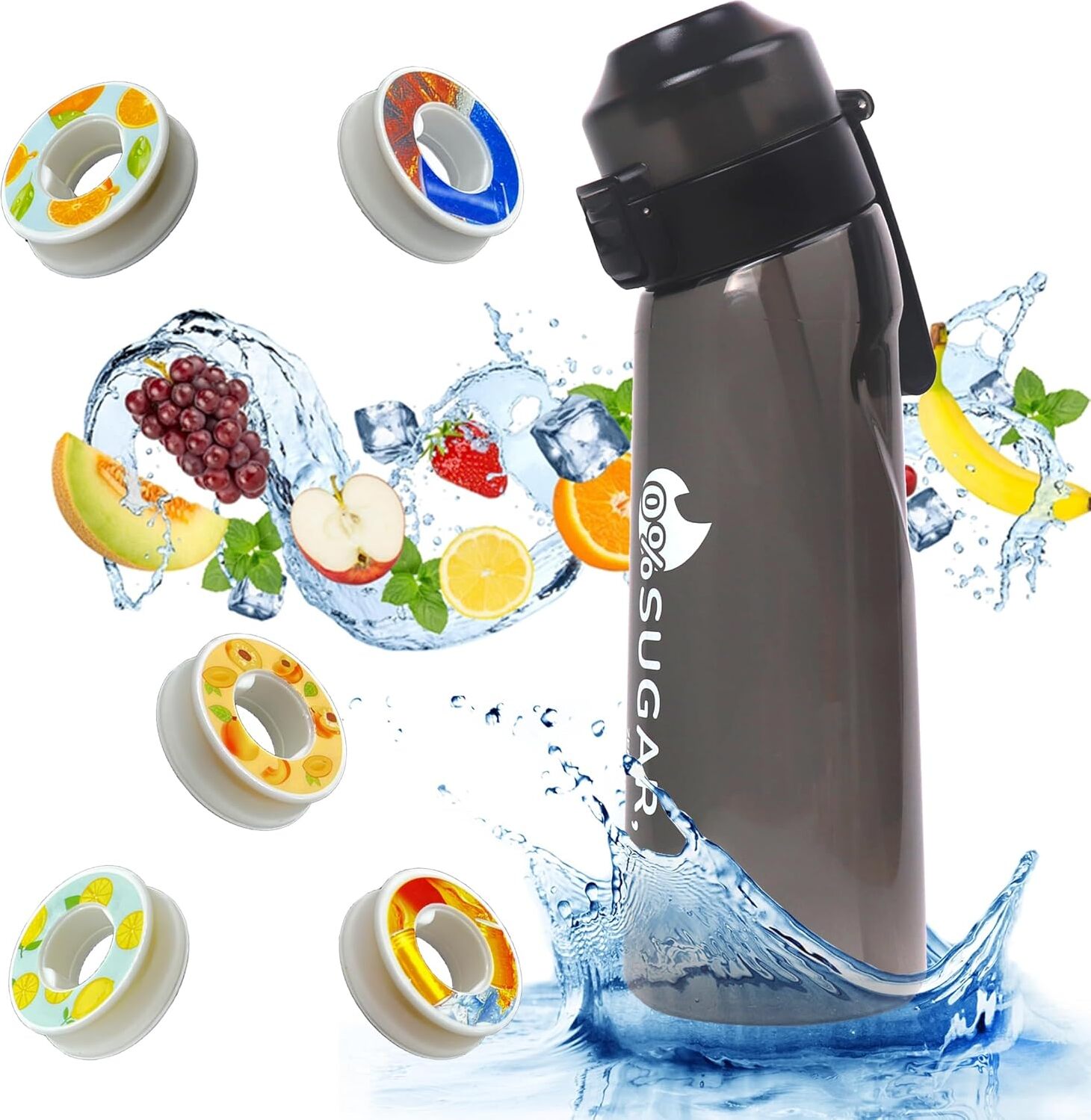 WATMHHJQ 4-teiliges Motivierendes Wasserflaschen-Set – Für Fitness, Camping, Büro, Mit Inspirierenden Sprüchen