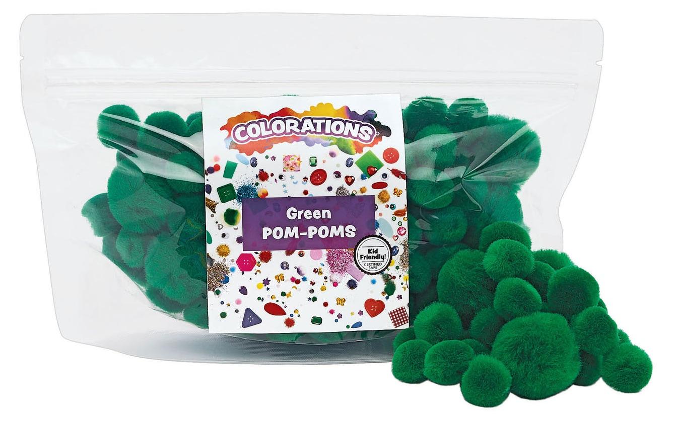 Colorations Farbstoffe – Pom Poms Grün, 100 Stück CHPOMGR