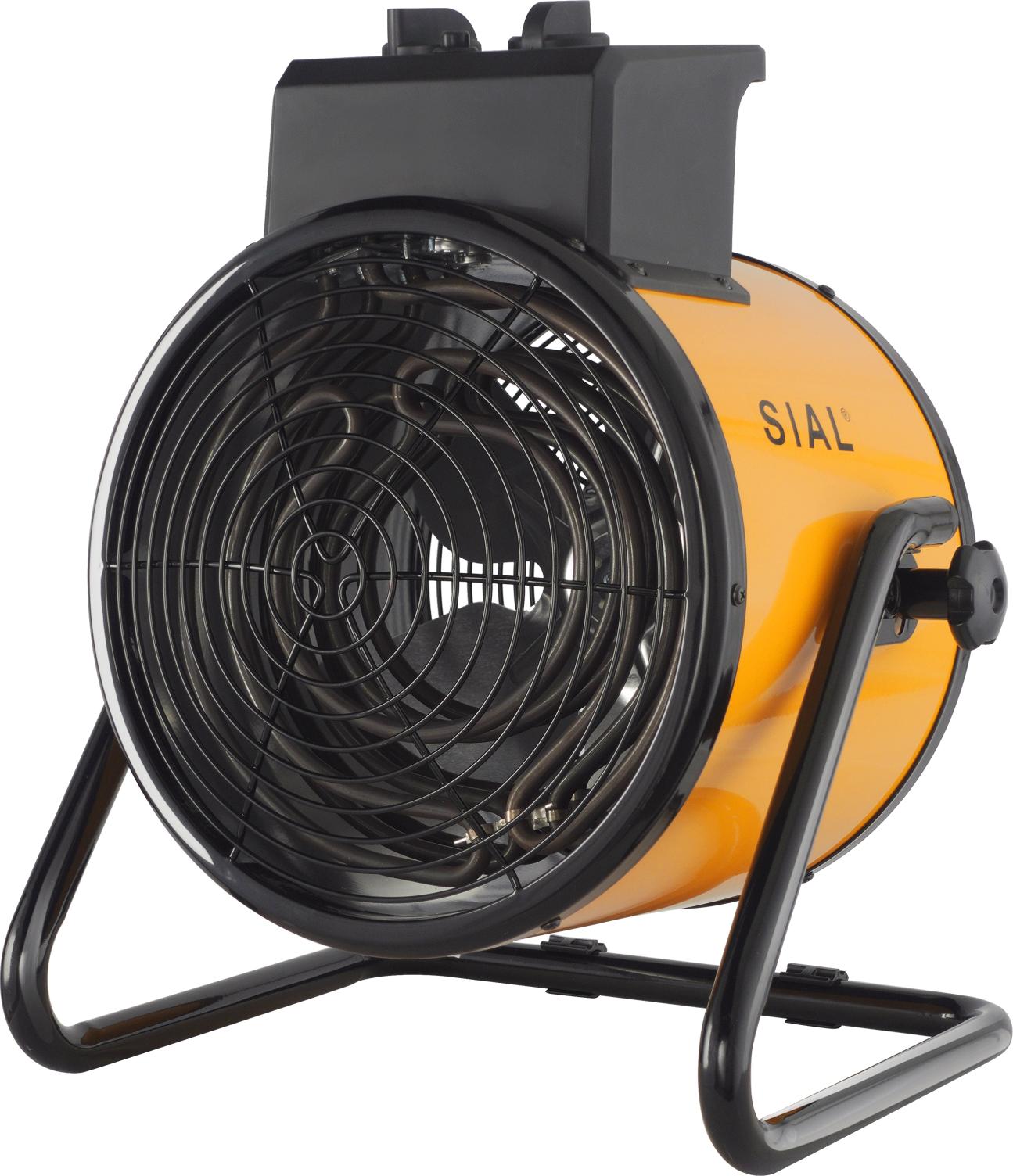 SIAL Priemyselný ohrievač s ventilátorom 3000W - Elektrický ohrievač - Sálavý ohrievač Stavebný ohrievač - Ohrievač s ventilátorom pre garáže, dielne, staveniská - D3 - Žltý