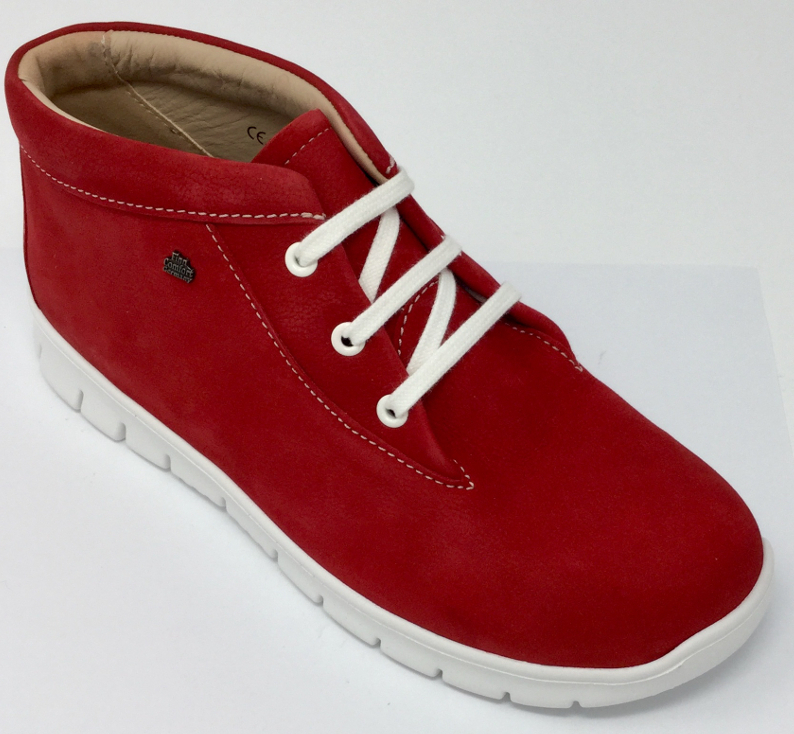 Finn Comfort Leon 2854 Damen Stiefel Leder Freizeit, Farbe:longbeach indianred, Größe:39 1618661