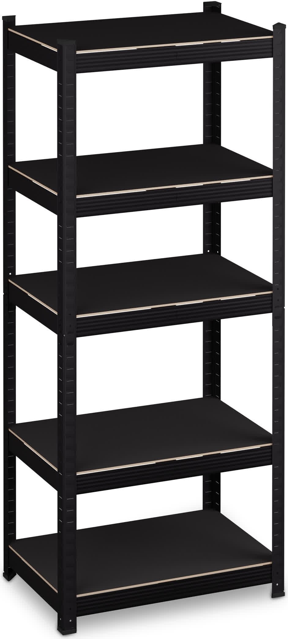 étagère Divisible 4 Unités 2 Étagères Lourdes Relaxdays - 5 Niveaux, 180x70x30 Cm, 500 Kg, Acier, Pour Cave Et Garage