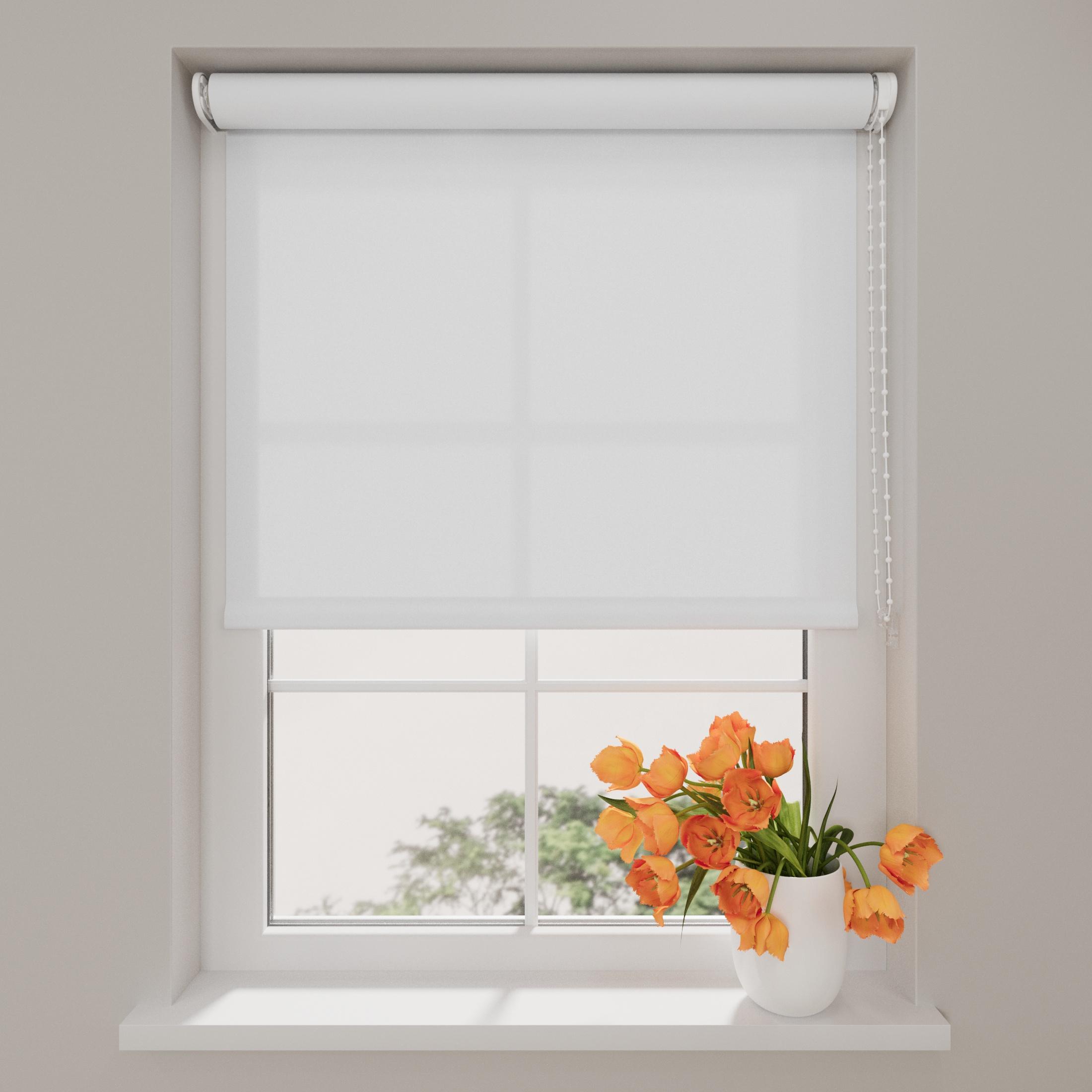 Radeco Rollo Easy Base - Lichtdurchlässig - Weiß - 70 x 190