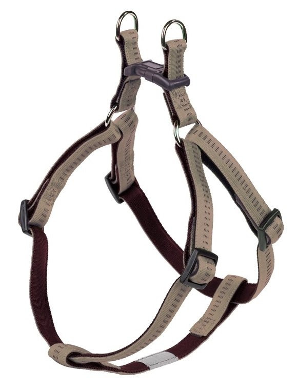 Nobby Soft Grip, Hund, Zugfreier Gurt, S-M, Braun, Grau, Nylon, Einfarbig 78520-83