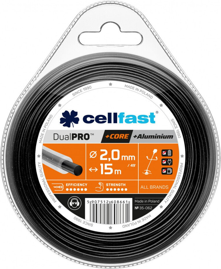 Cellfast Dual PRO Damil für Nadelwebstühle - Rundprofil, 2,0 mm, 15 m 35-062