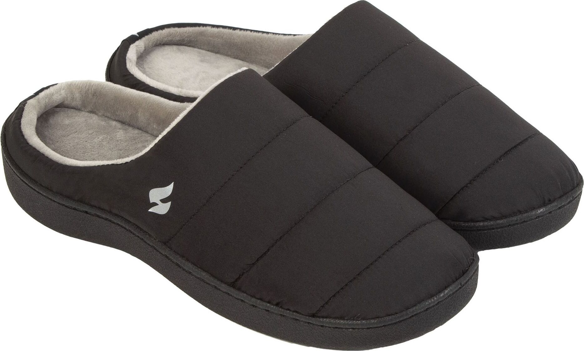Herren Hausschuhe Pantoletten | Heat Holders | Fleece Pantoffeln Warm Winter ASMHH03BLKS