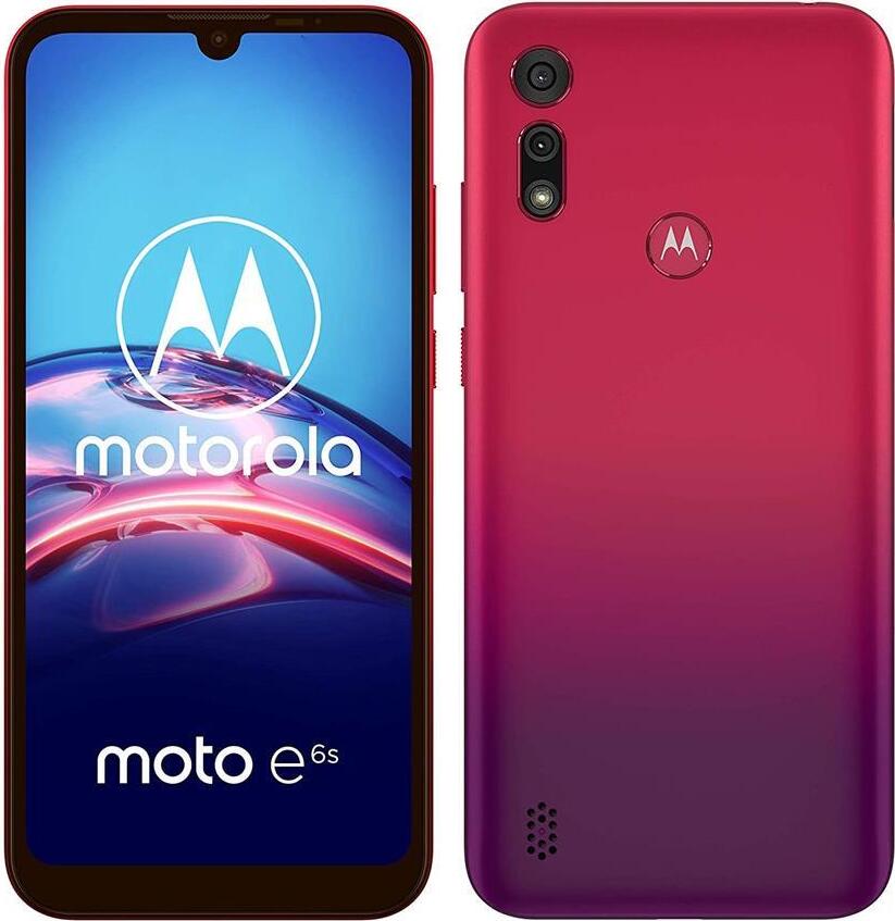 Motorola Moto e6s XT2053 -1 Dual Sim Red Dual Kamera 4GB/64GB Android Smartphone XT2053-1