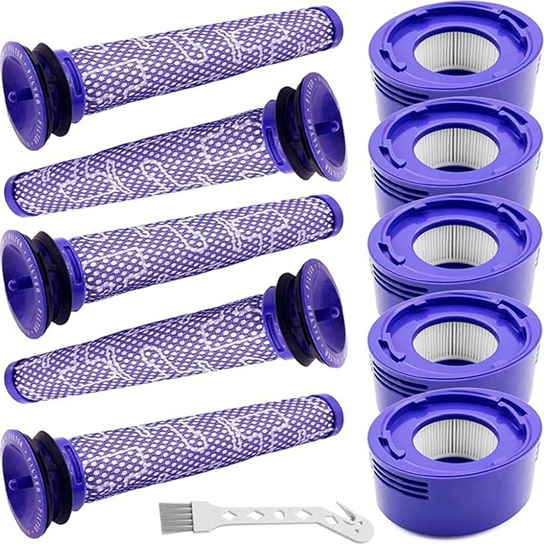 INF Náhradné filtre pre vysávače Dyson V7 V8, sada 11 kusov