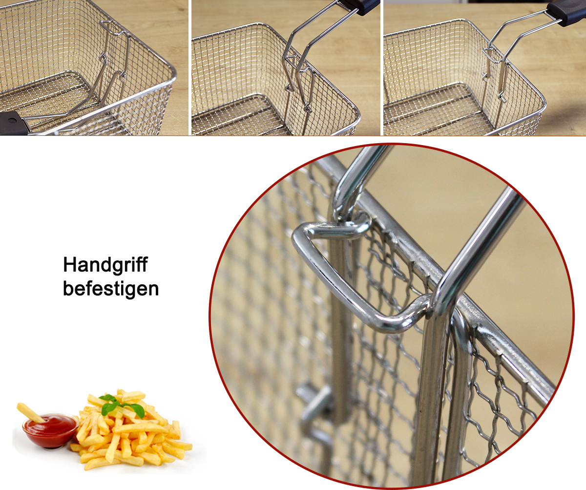 Beeketal Gastronomie Friteuse Fritteuse 400 V , Modell:BWF-181 400V