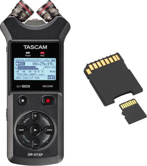 Tascam Audio-Recorder DR-07XP mit SD-Karte dr07xp-sd