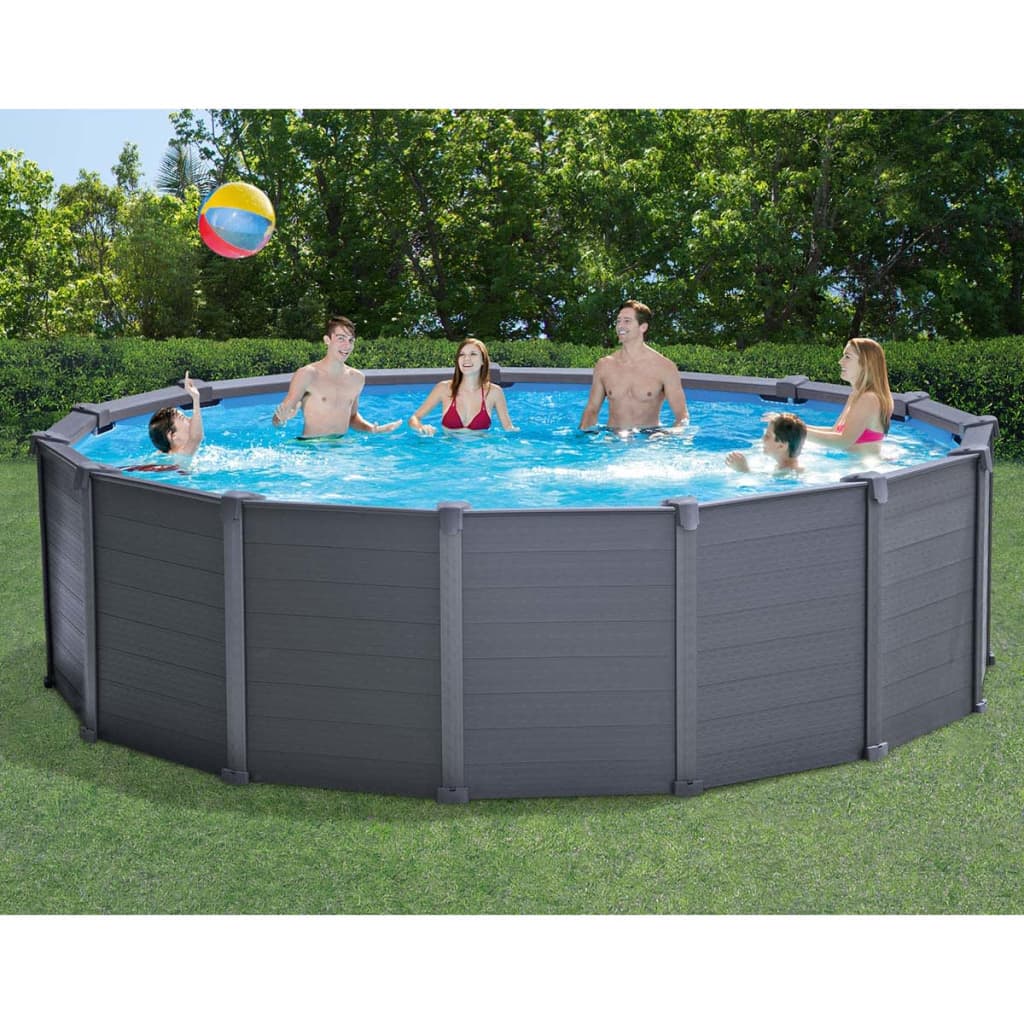 Bazén Intex Graphite Panel 478 cm PVC 16805 L 28382GN