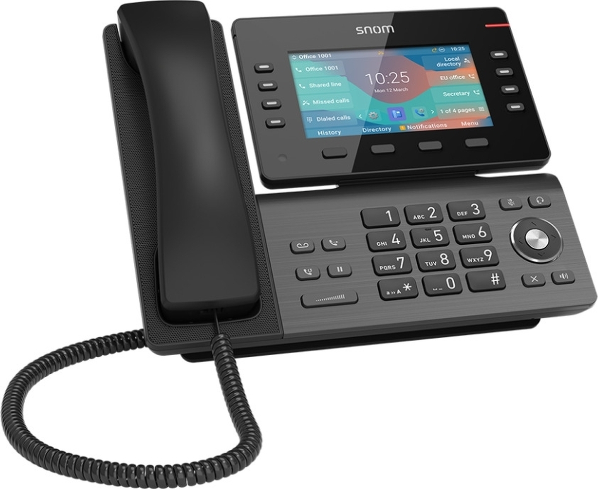 Snom D862, IP-Telefon, Schwarz, Linux, 10000 Eintragungen, LCD, 12,7 cm (5") 00004535