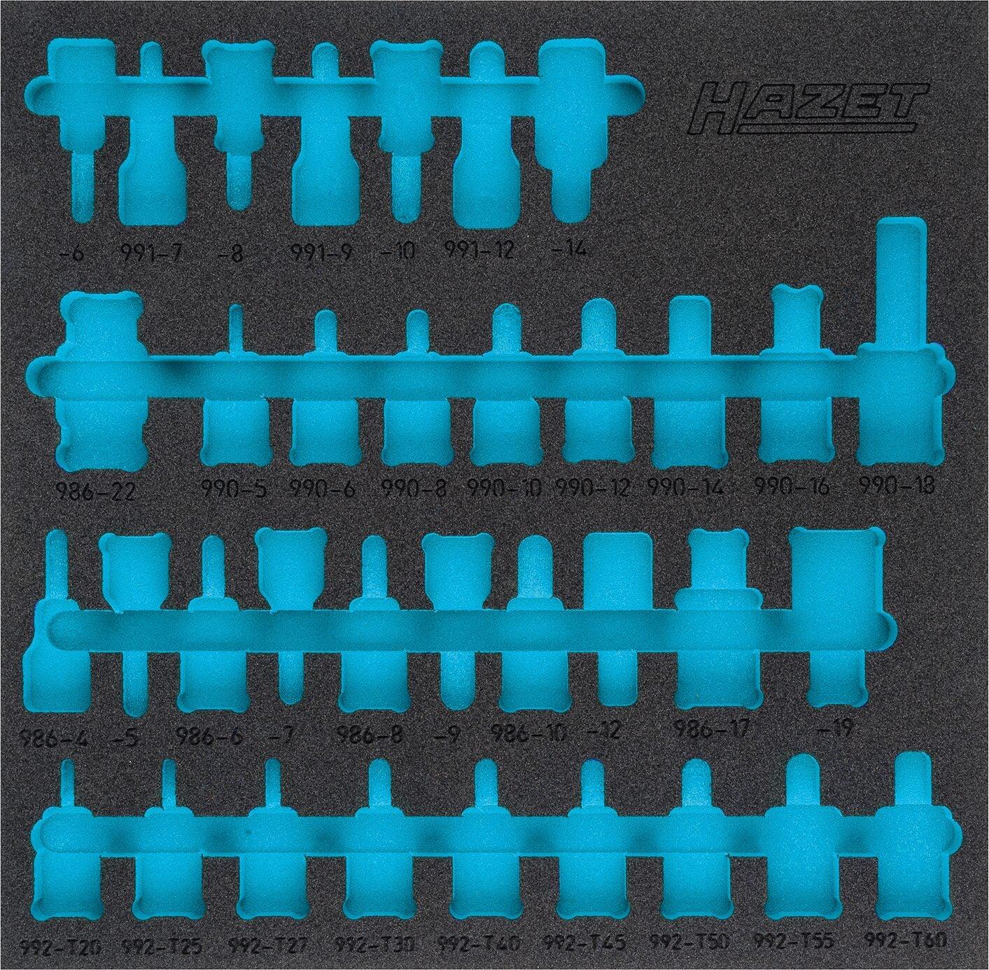 Hazet 2-Komponenten Weichschaum-Einlage für Art.Nr. 342, 344 mm x 342 mm, Art.Nr. 163-407L