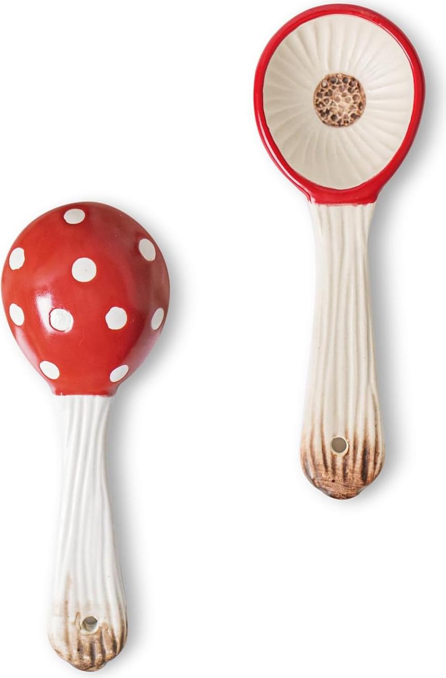 Fokelyi Set aus 2 asiatischen Keramik-Suppenlöffeln für Nudeln, Desserts, Frühstück und Suppe. KAU-ED-LYS-PH-20260331-17