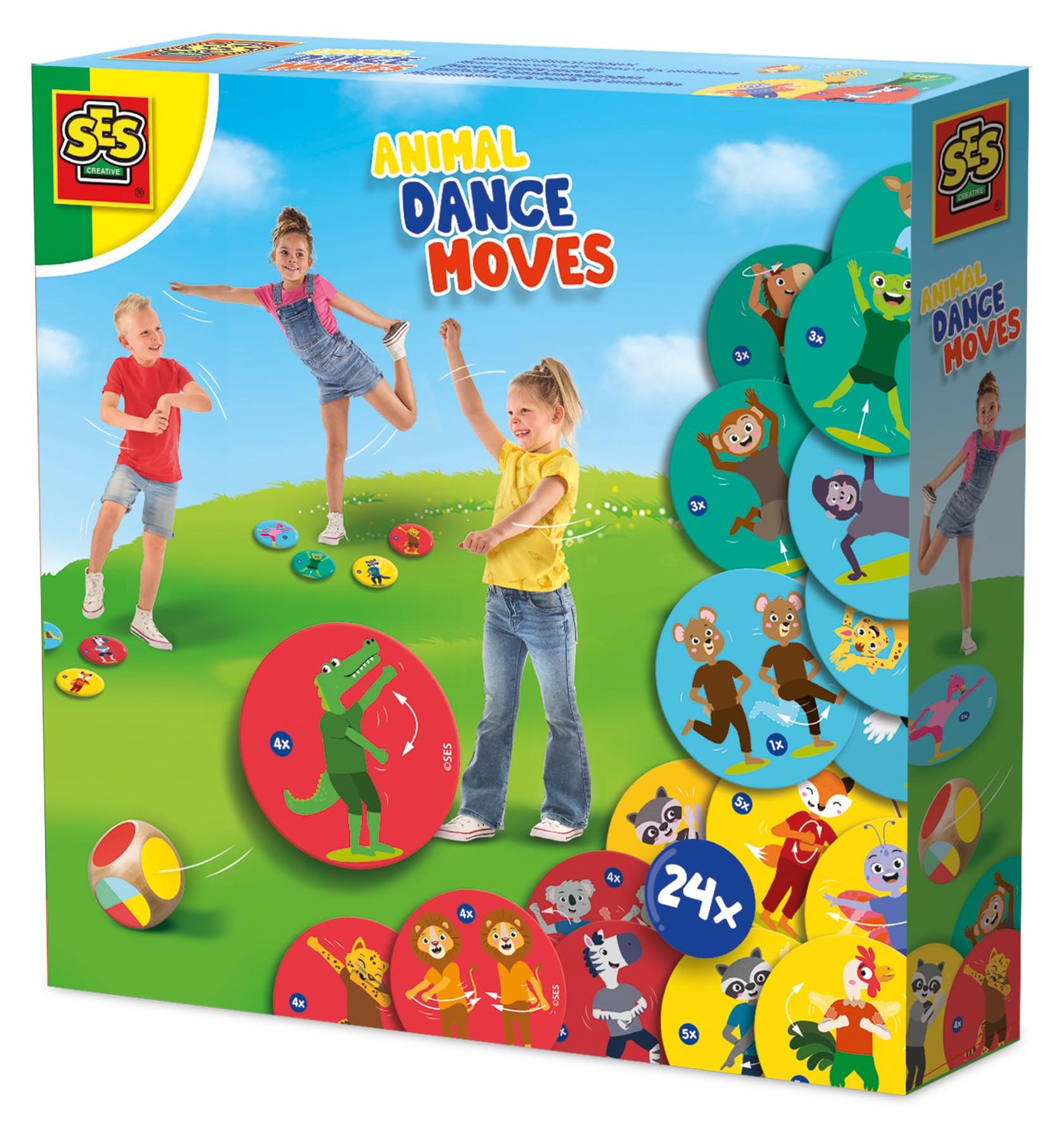 SES Creative Dance-Dance-Dance, Spielkarten mit Tanzschritten, für Kinder ab 3 Jahren 02343