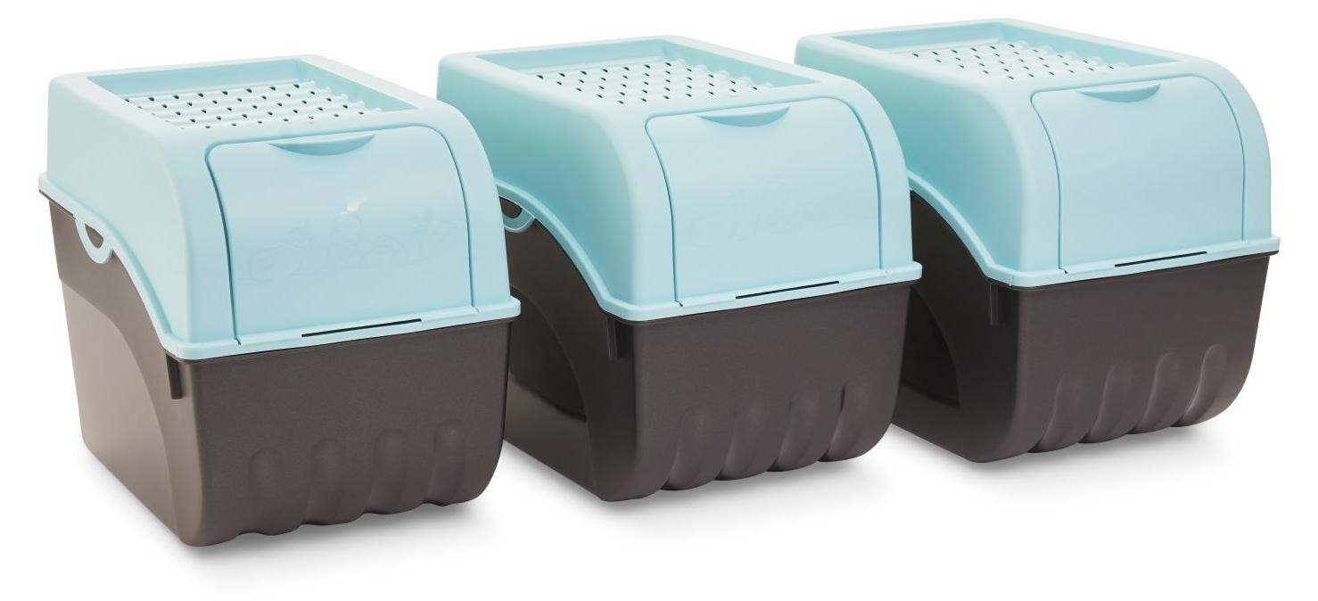 Novaliv 3x Groß 9l türkis light Kartoffel Kartoffelbox Kartoffelkiste Kartoffellager Kartoffelkopf Kartoffelsack
