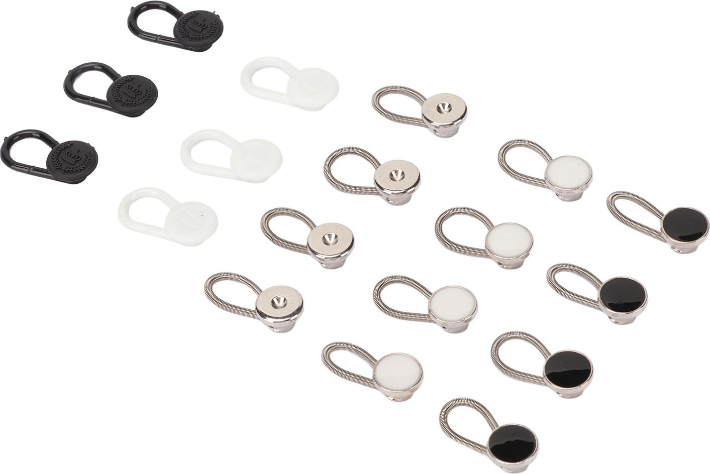 Cocosity Qcwwy Halsh?ndliger Einstellbarer Elastischer Nackenknopf Extender fr Herrenhemdhosenkleid, Leicht zu Transportierender Strecke fr Broautos, Plastikzinklegierung