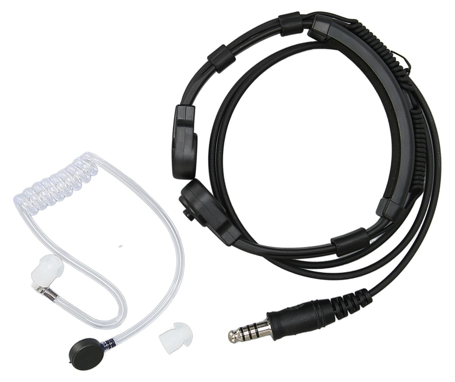 Lixada 7.1mm Kehlkopfmikrofon Headset Teleskopische Geräuschunterdrückung Klarer Klang Kehlkopfmikrofon Two Way Radio Headset für Walkie Talkie K_1814230008911_250514_38850