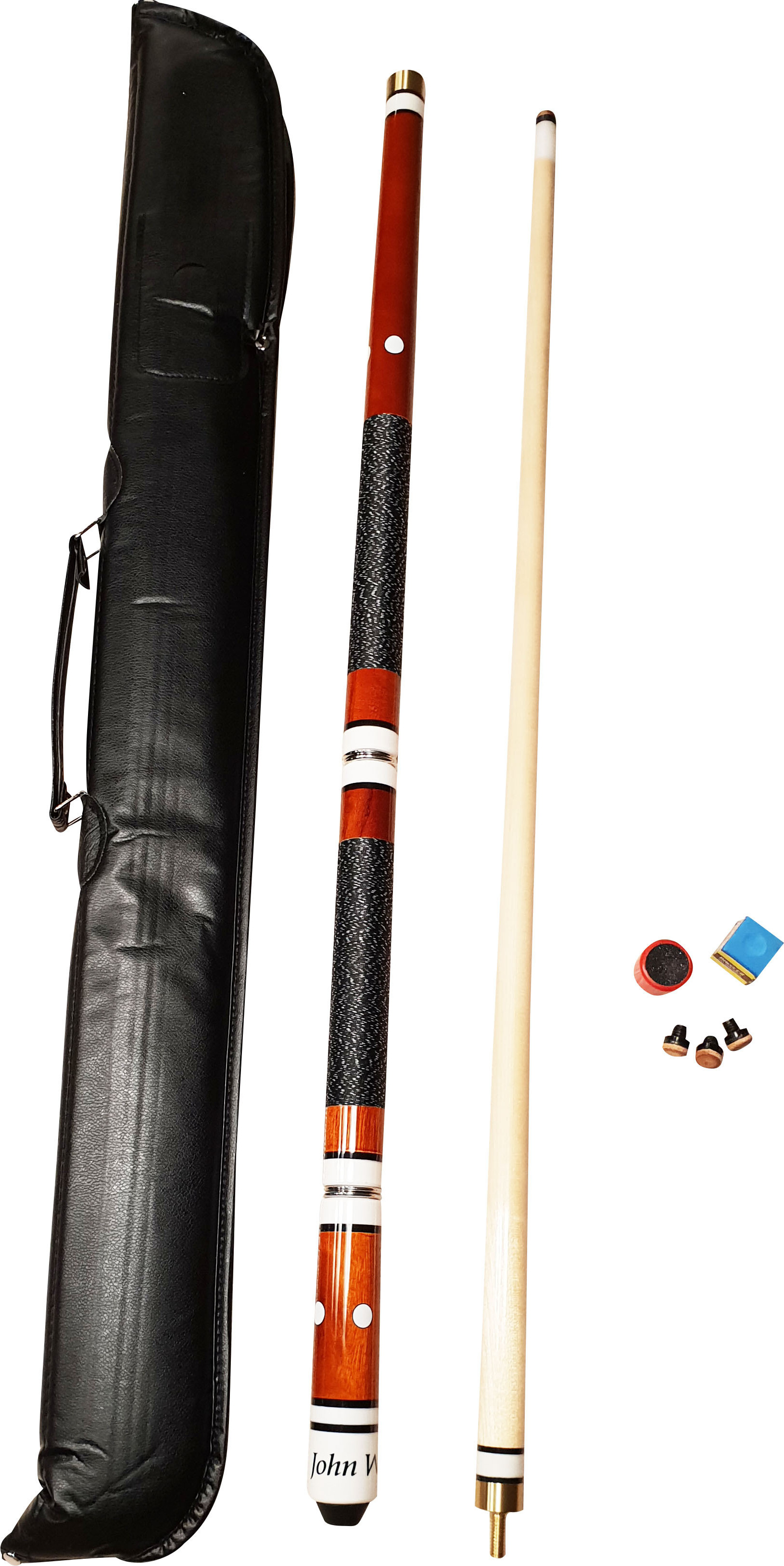 Queue De Billard Professionnelle John West JW-4 – Avec Protection Filetage Et Housse