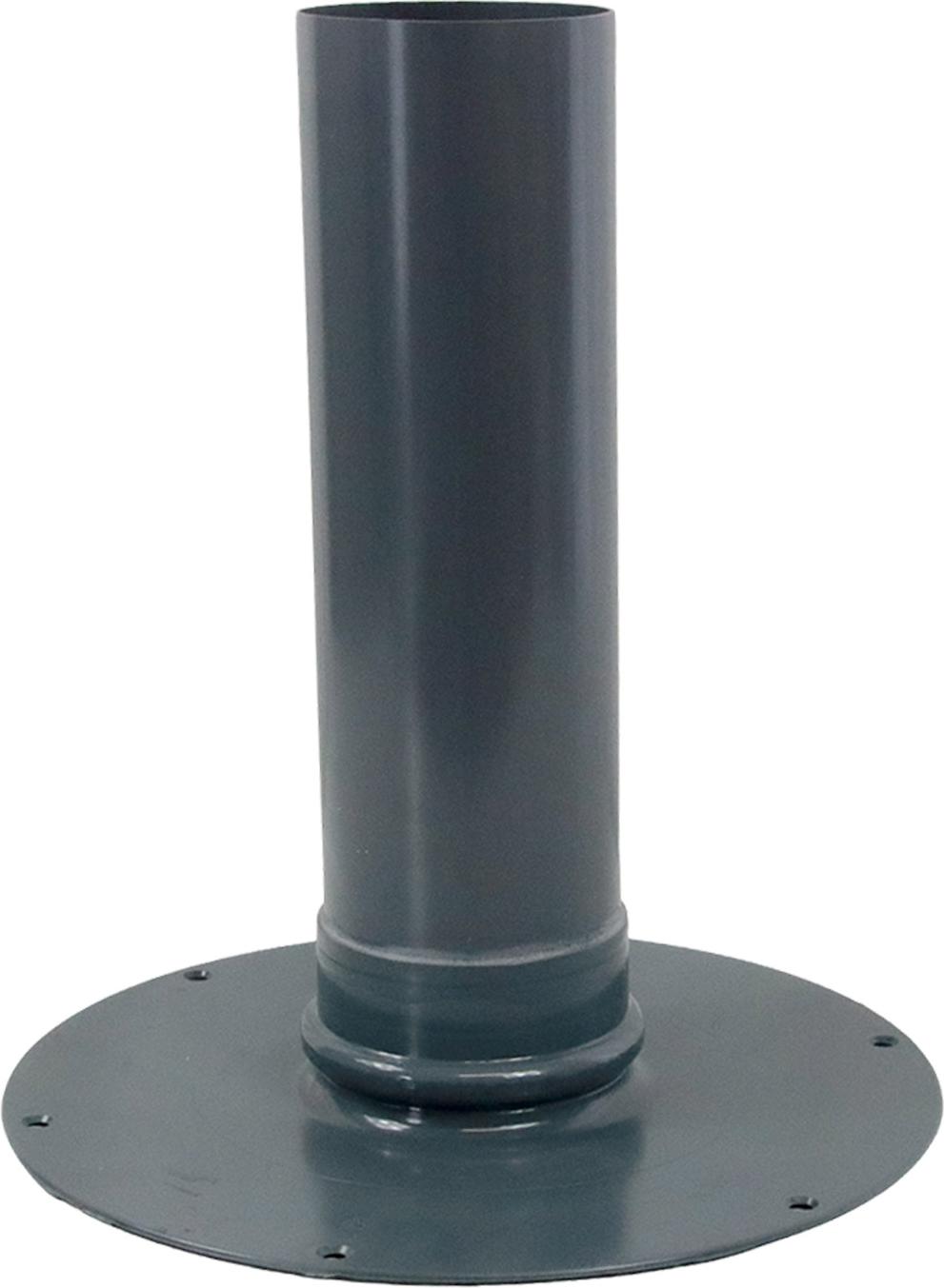 FLECK Flachdach-Unterteil aus Hart PVC mit Rückstaudichtung DN 100