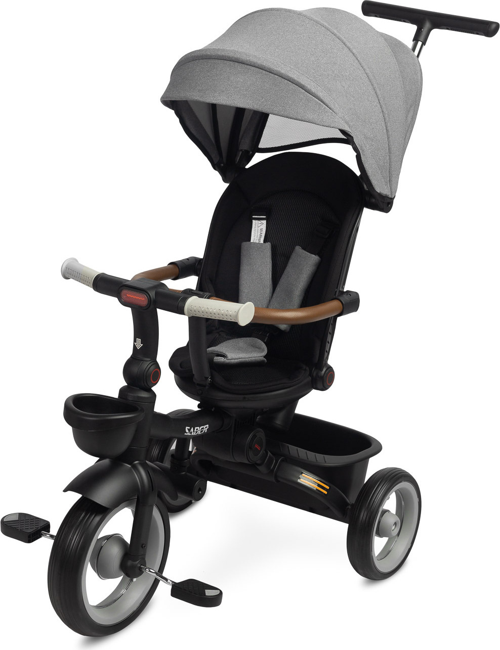 TOYZ 3-Rad-Fahrrad Kinder Saber Kleinkind-Fahrrad Kleinkind-Dreirad - Grau