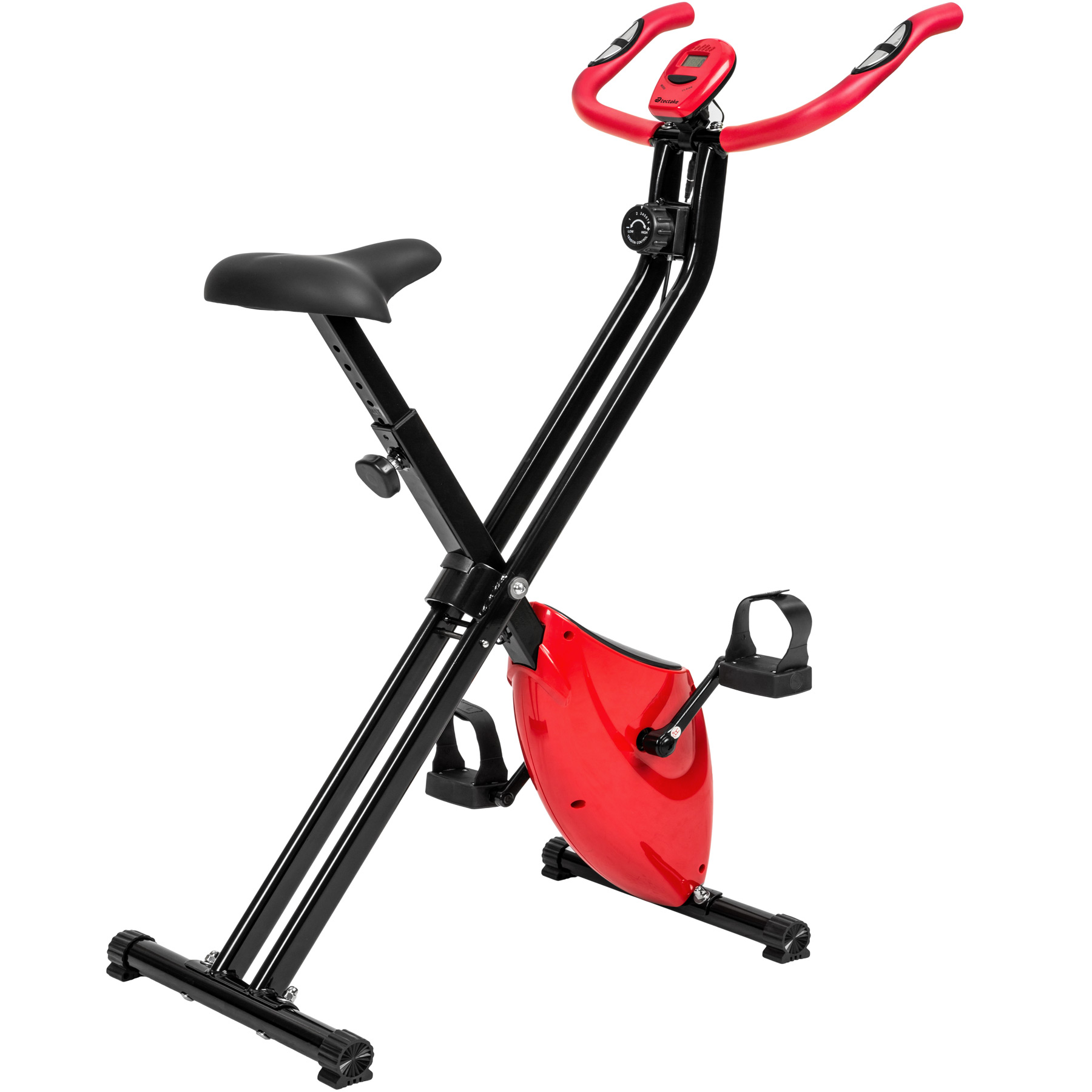 LCD Fitness Fahrrad Klappbarer Hometrainer Cardio Ergometer Trimmrad Heimtrainer 