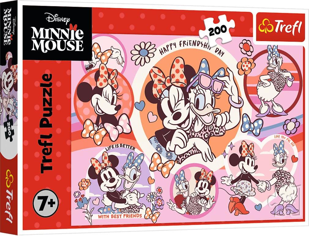 TREFL Puzzle 200 - Minnie Mauss Gewohnheiten 13343