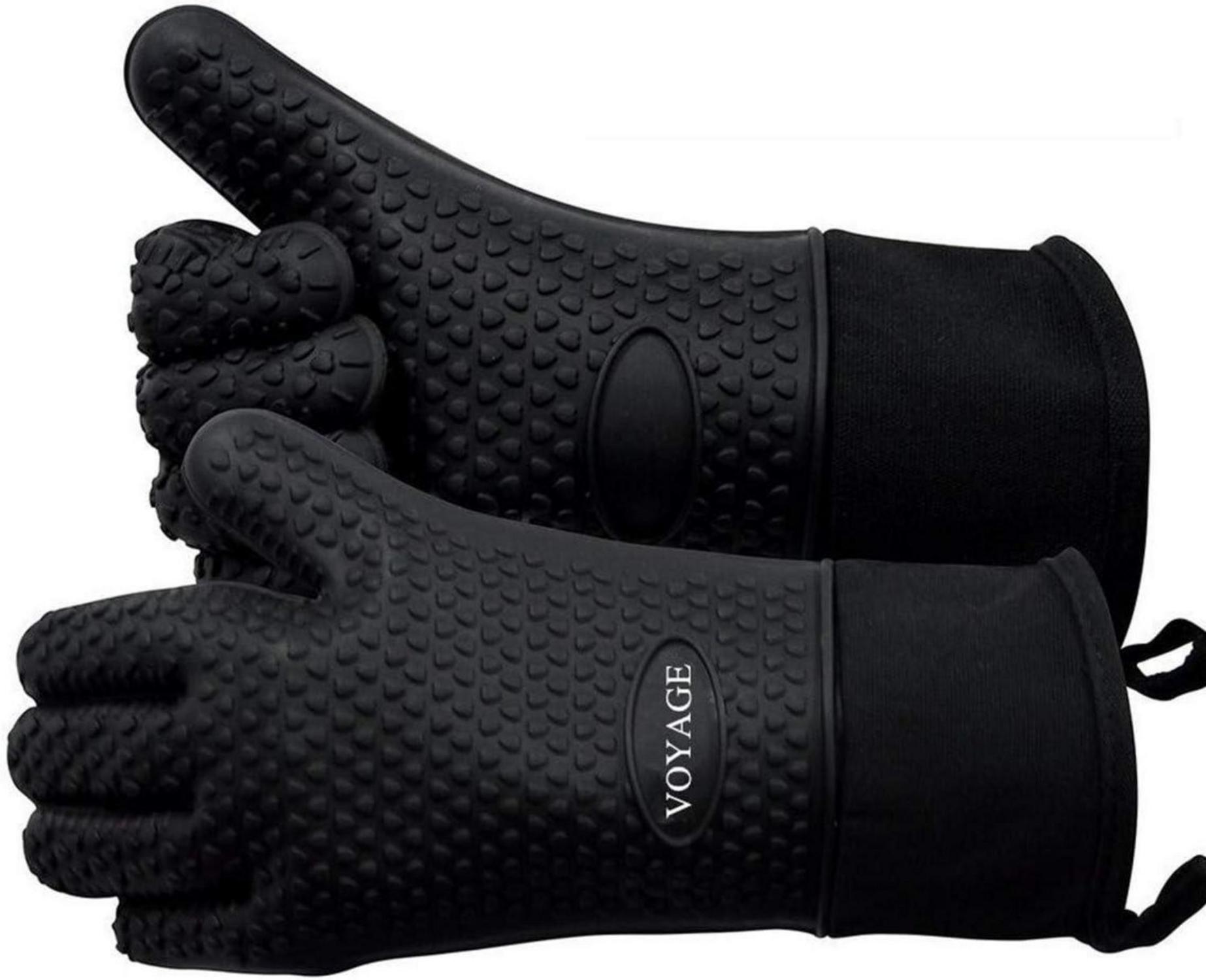 Sonstige Ofenhandschuhe Silikon Hitzebeständig BBQ Grillhandschuhe 2er Set