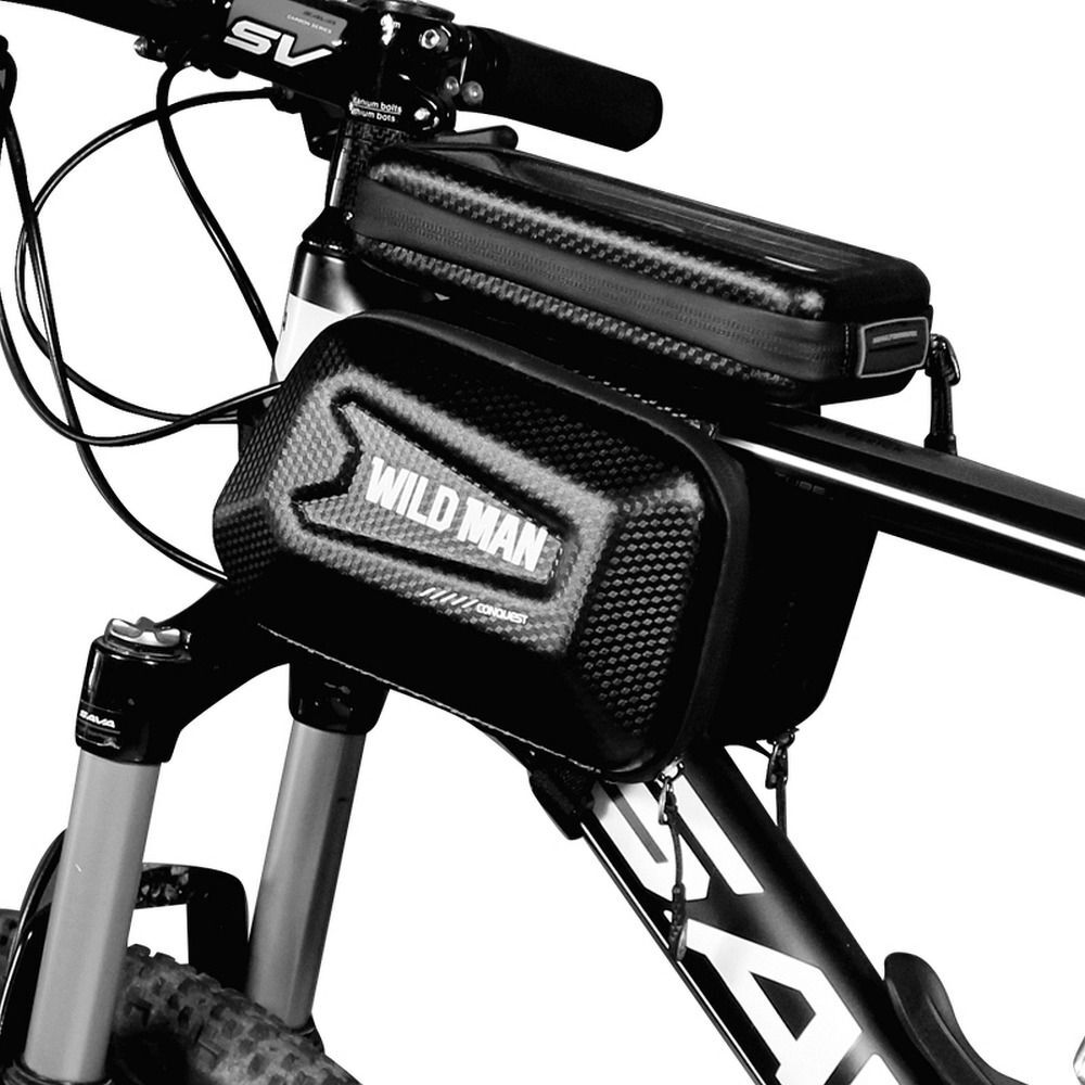 WildmanT Wildman Fahrradtasche Rahmen Tasche Handy 4-7 Zoll Wasserdicht 1L E-Bike Wildman ES6 1L.