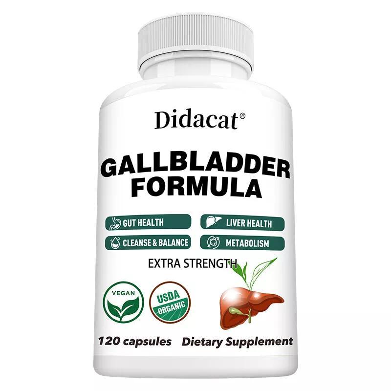 Didacat Gallbladder Formula (120 Kapseln) Nahrungsergänzungsmittel, Galle, Verdauung, Gallensalze, Verdauungsenzyme, Immunsystem, Leber, Gallen Gesundheit