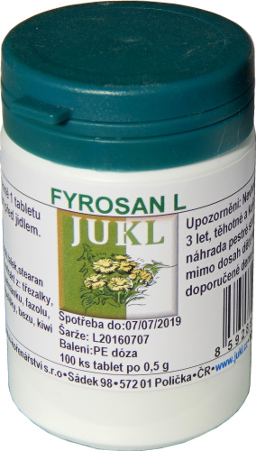 JUKL FYROSAN L – unterstützt die Lymphknoten des Systems.