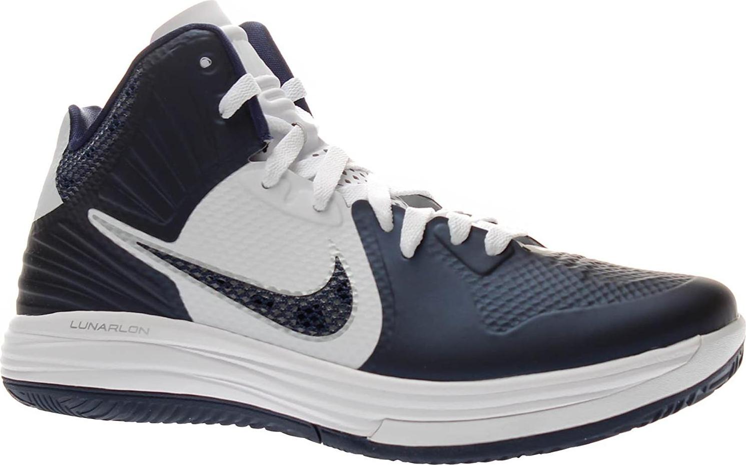 Nike Air Zoom Lunar Hypergamer Hyperenforcer Hyperdunk 2010 2011, Schuhgröße:Eur 42.5; Farbe:Blau/Weiß; Modell:Lunar Hypergamer E-53955