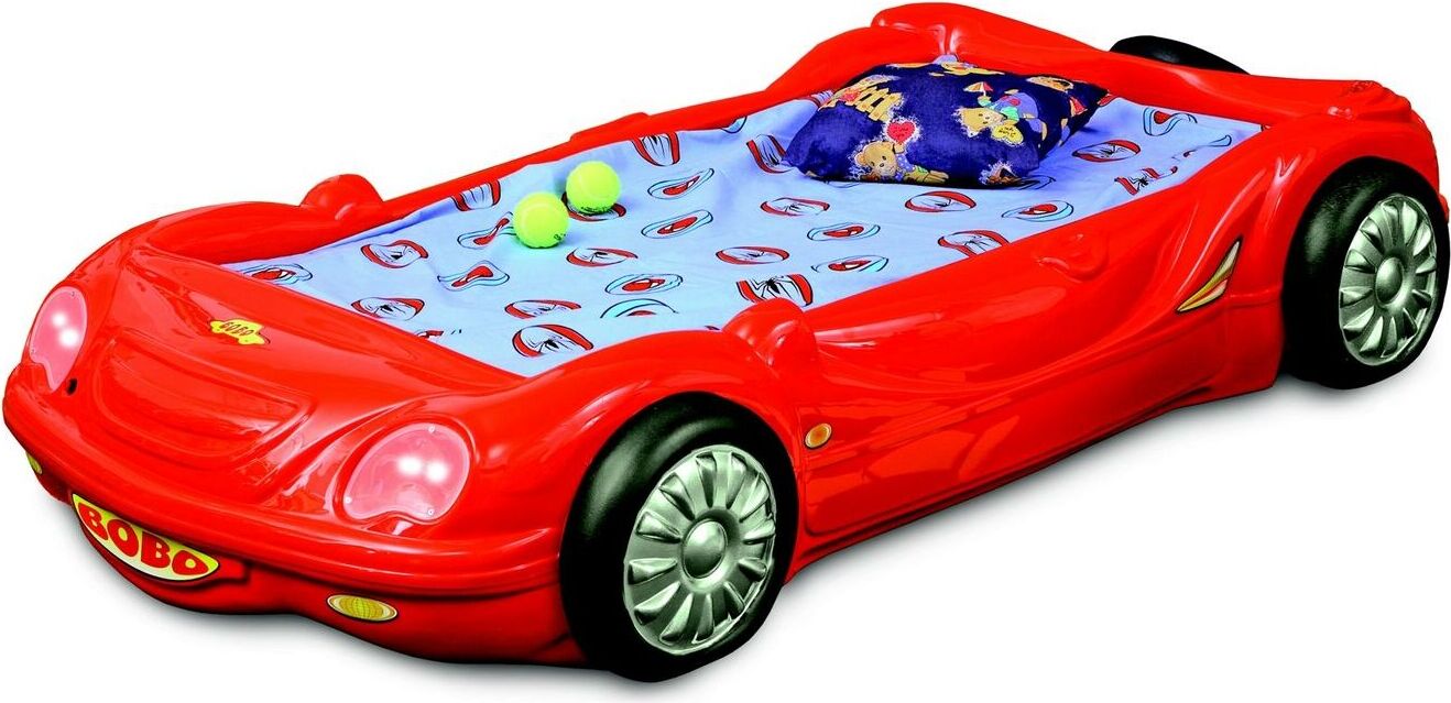 Kinderzimmer Bett Kinderbett Design Rennwagen Autobett mit Matratze Lattenrost