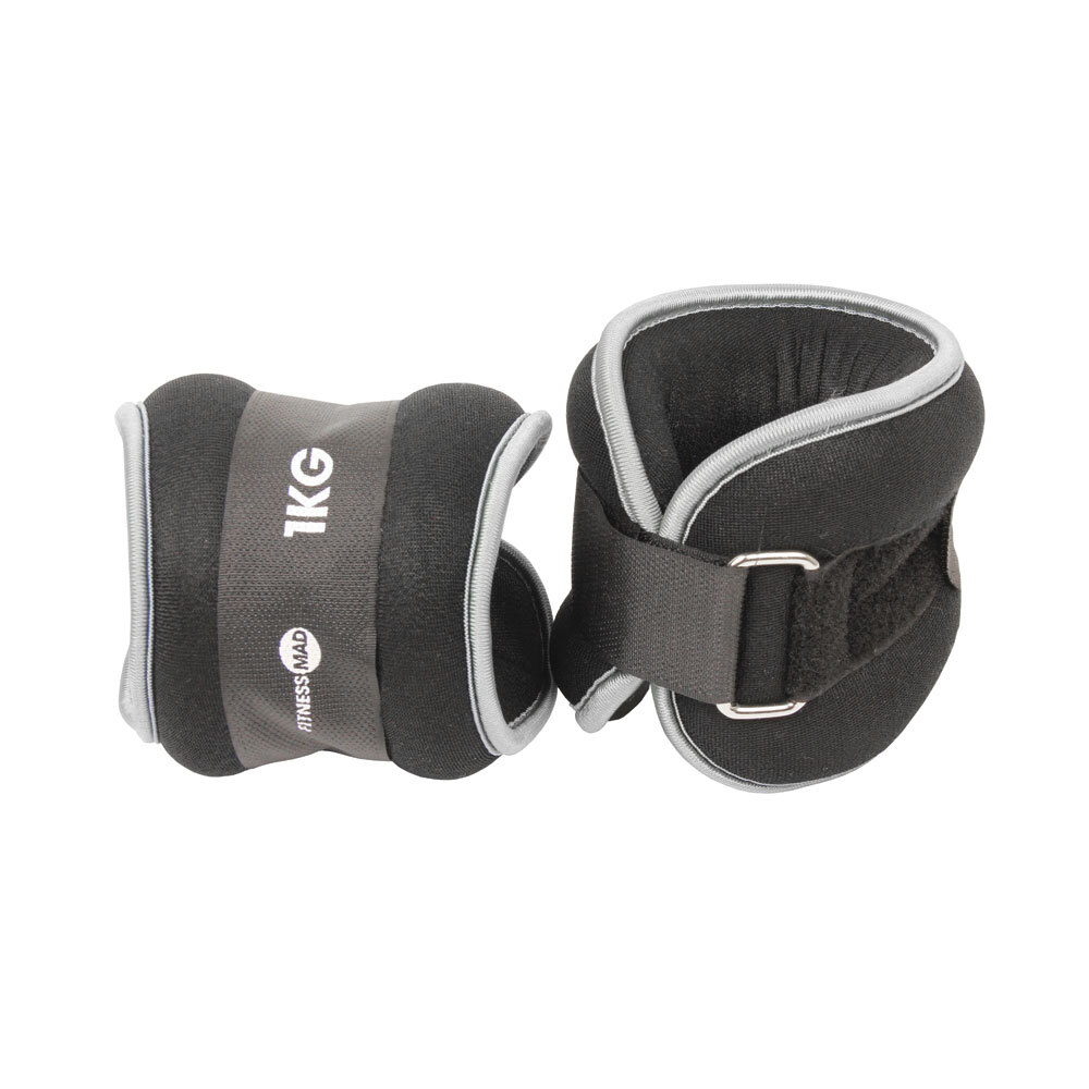 Fitness-Mad Fitness Mad Handgelenk/Knöchel Gewichte - - 2 x 1kg KFW4082