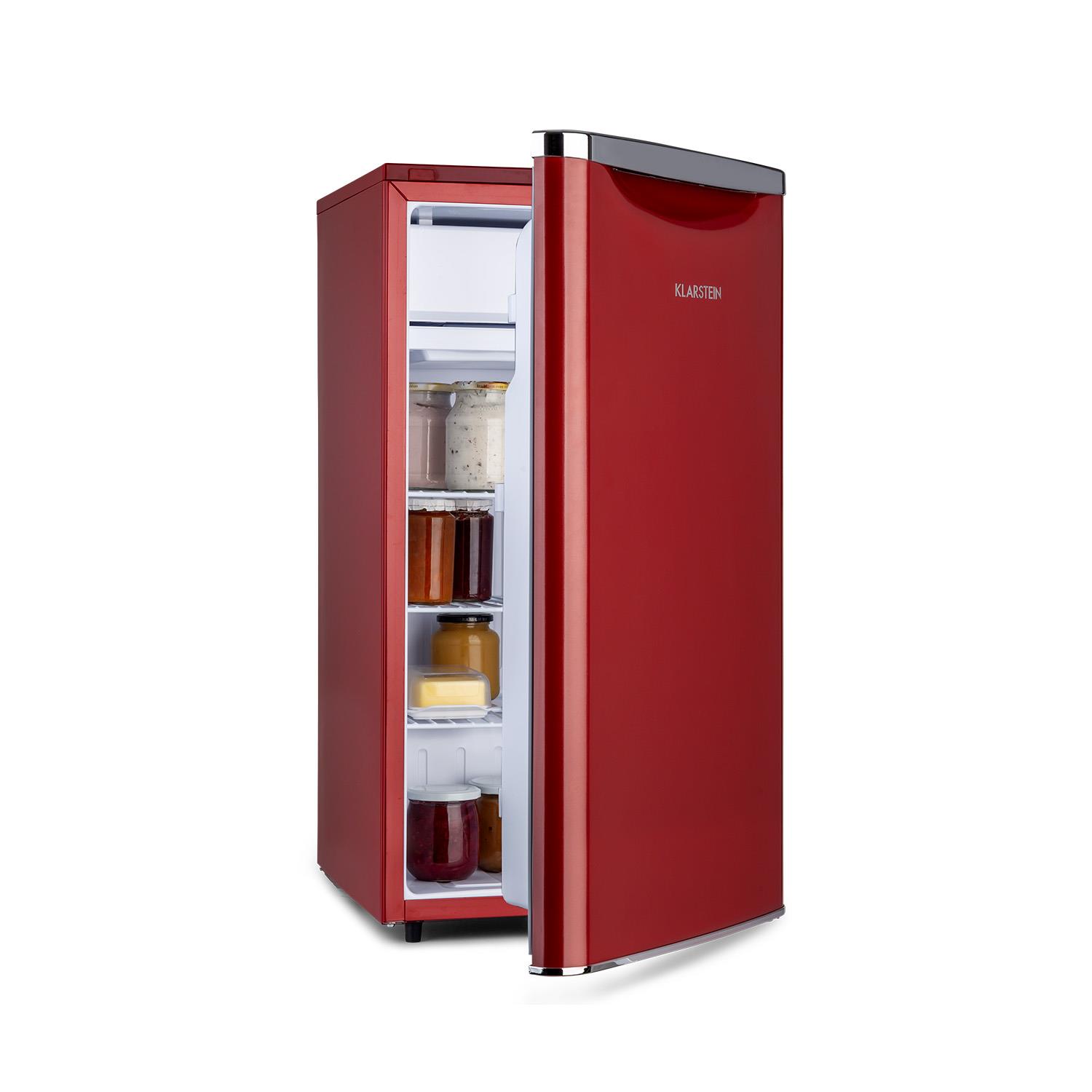 Kühlmittel: R600a Kühlschrank Kühlschrank: 44 L 47 L 41 dB 1 x Gitterboden Klarstein Yummy schwarz/silber inkl Gefrierfach: 3 Liter mit Gefrierfach Tropfschale 
