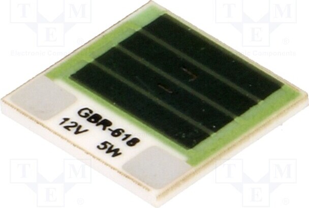 TNE 1x Widerst: thick film 5W Heizwiderst 28,8 gekt 300°C GBR-618-12-5-2 Heizwiderst _1GH_GBR618-12-5-2