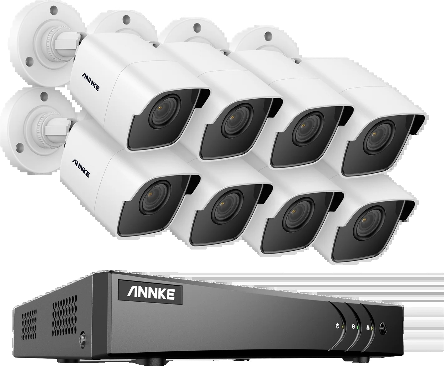 8CH DVR CCTV bezpečnostný systém, 5MP Ultra HD rozlíšenie, infračervené nočné videnie, 5MP CMOS kamera, žiadne