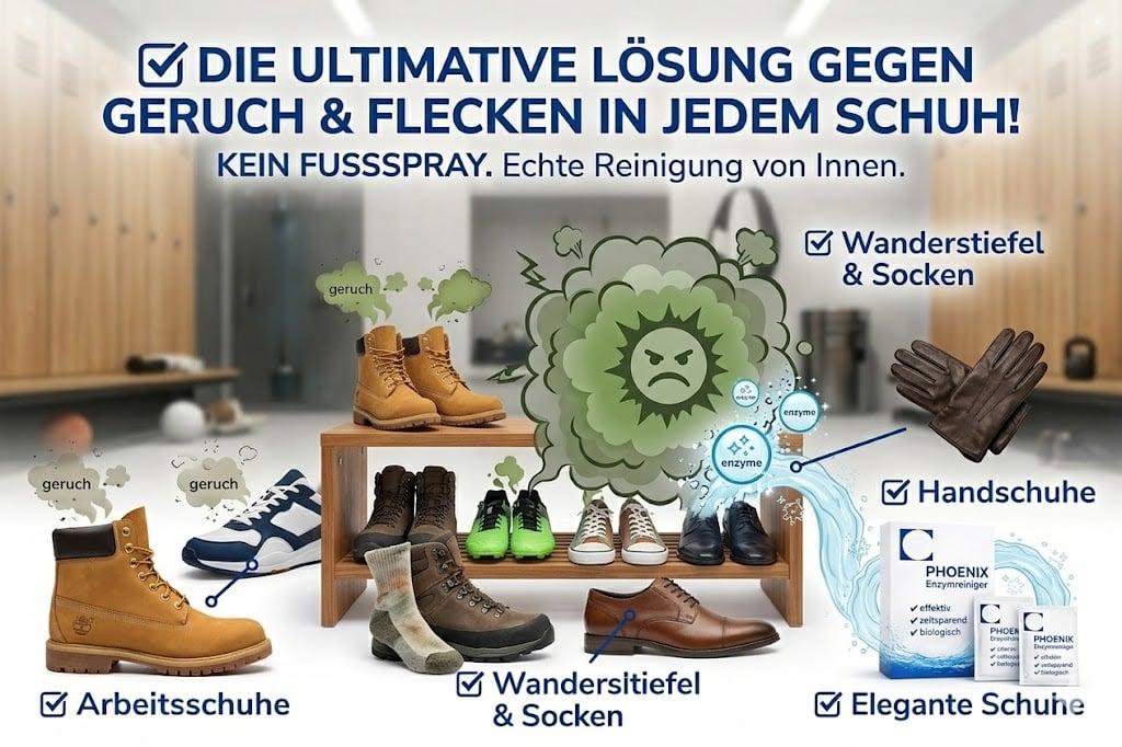 PHOENIX Enzymreiniger Schuh Geruch Entferner 40g (2L) Enzymreiniger | PHOENIX SCH-0040-S