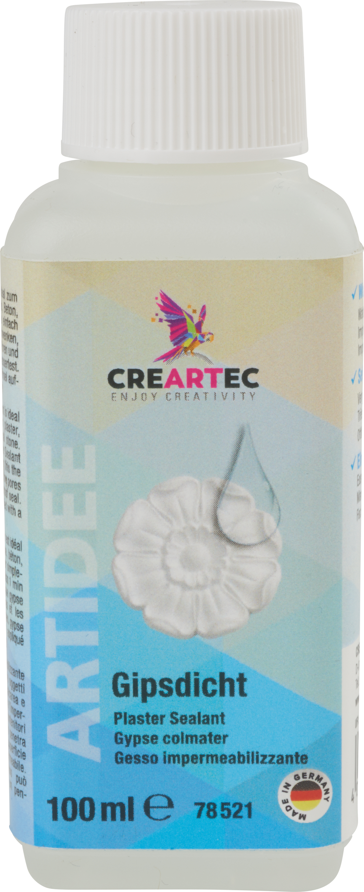 CREARTEC Gipsdicht - zur Versiegelung für Gipsoberflächen - Inhalt 100ml - 78521