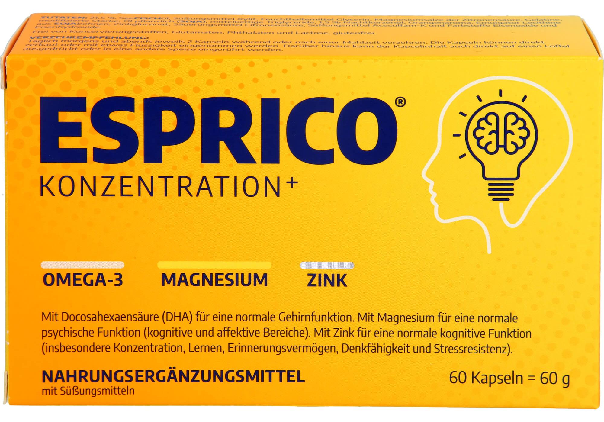 Engelhard Arzneimittel ESPRICO diätetisches Lebensmittel Kapseln, 60 St. Kapseln 01464405
