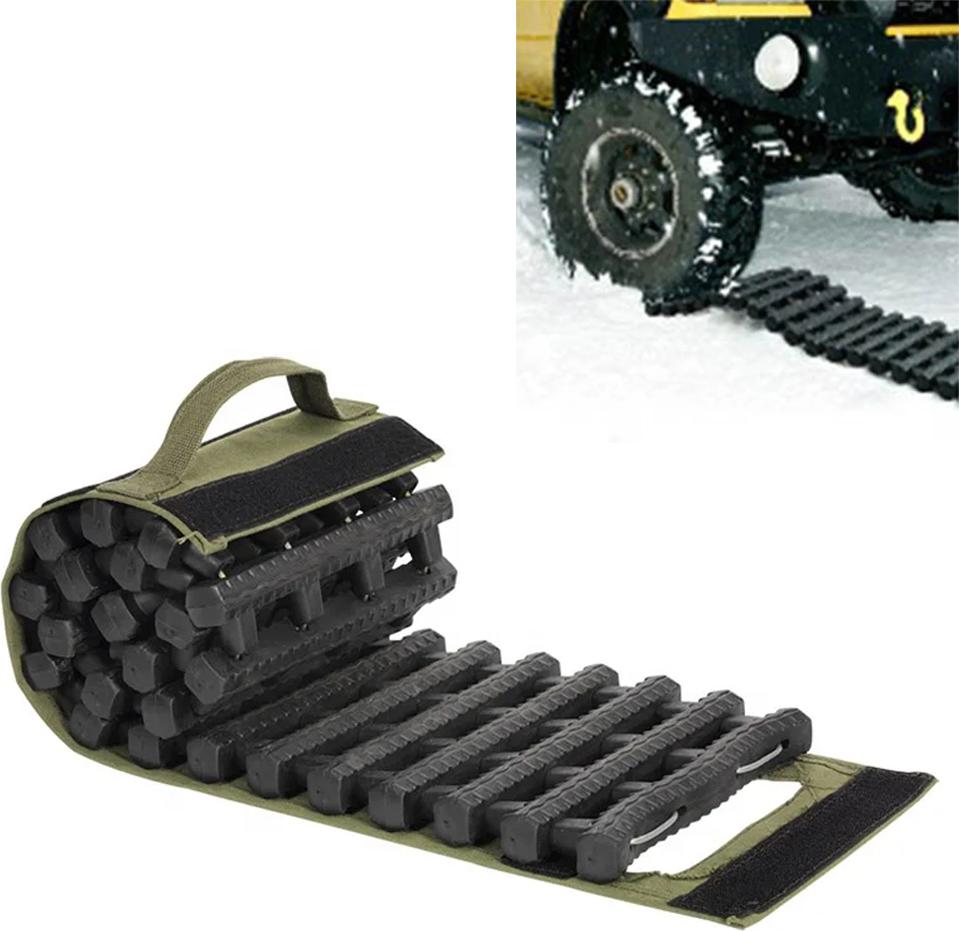Vanit Griphilfe Anfahrhilfe Auto GH1 Antirutschmatte Traktionshilfe rollbar schwarz/grün A593220-0