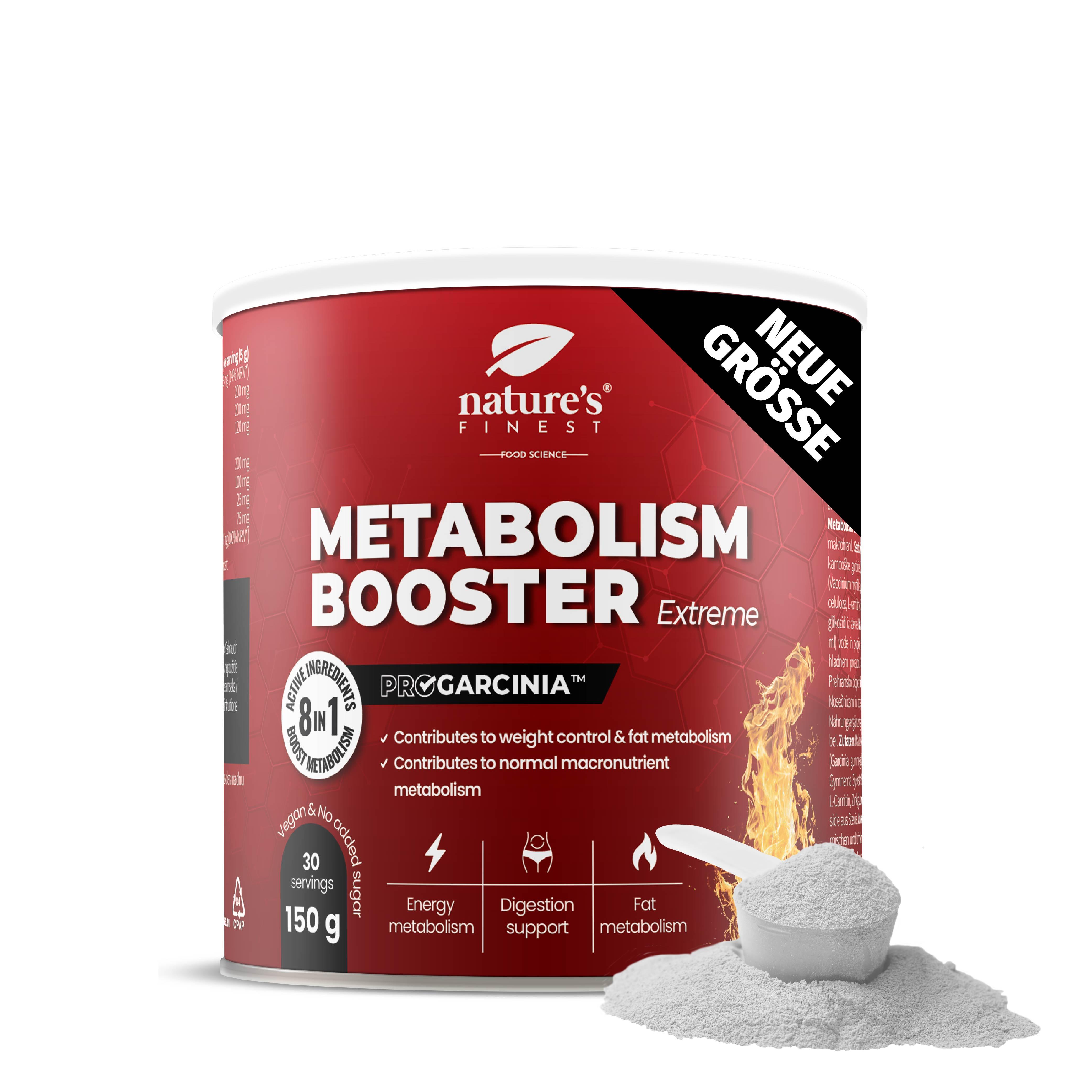 Nutrisslim d.o.o Nature’s Finest Metabolism Support – Zink, Magnesium, Makronährstoff Stoffwechsel, Energiestoffwechsel, 150 g 5726