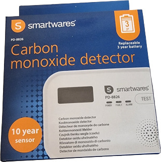 Smartwares Kohlenmonoxid Melder CO2 Melder Gas Melder Warnmelder 10 Jahre Sensor